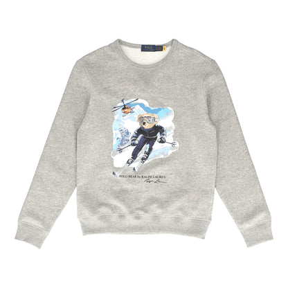 Polo Bear Fleece Gray Sweatshirt