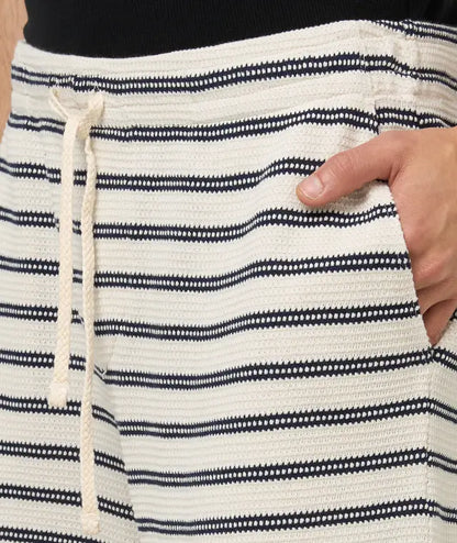 Striped Pointelle-Jersey Shorts