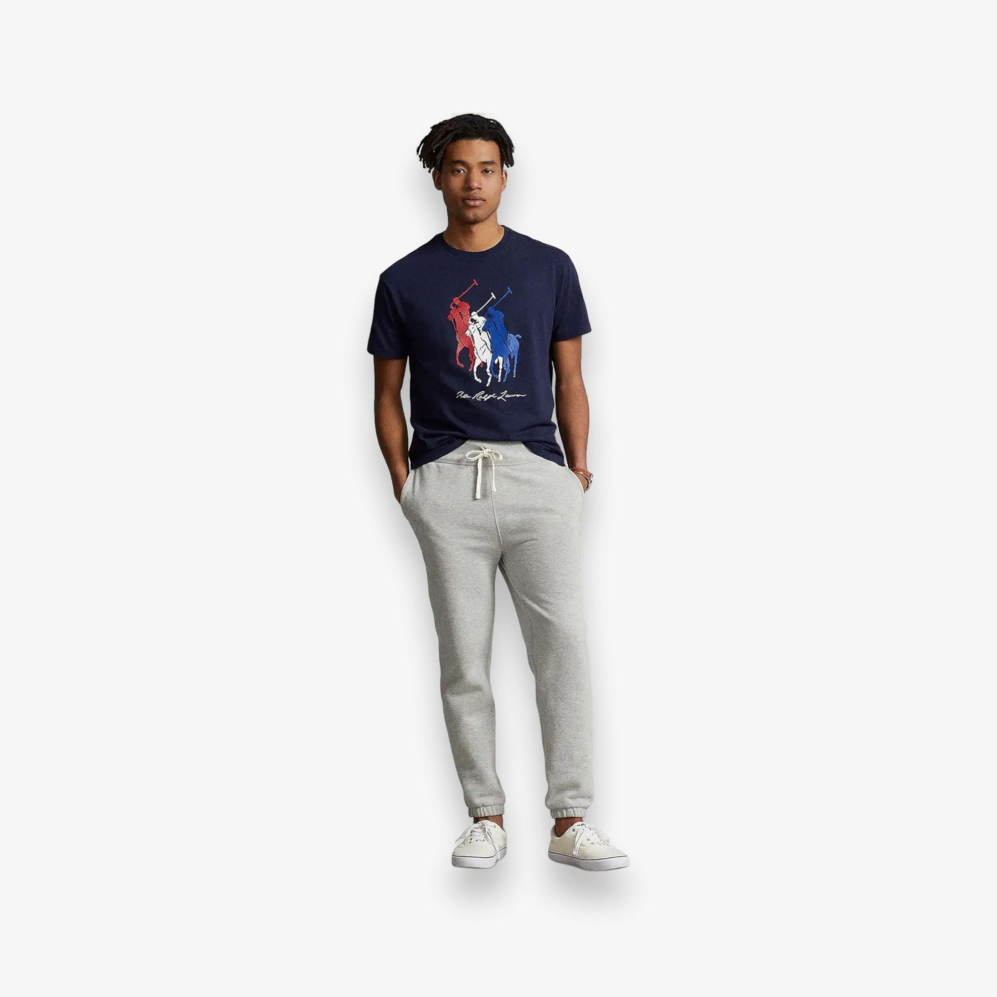 Classic Fit Big Tiple Pony Jersey T-Shirt