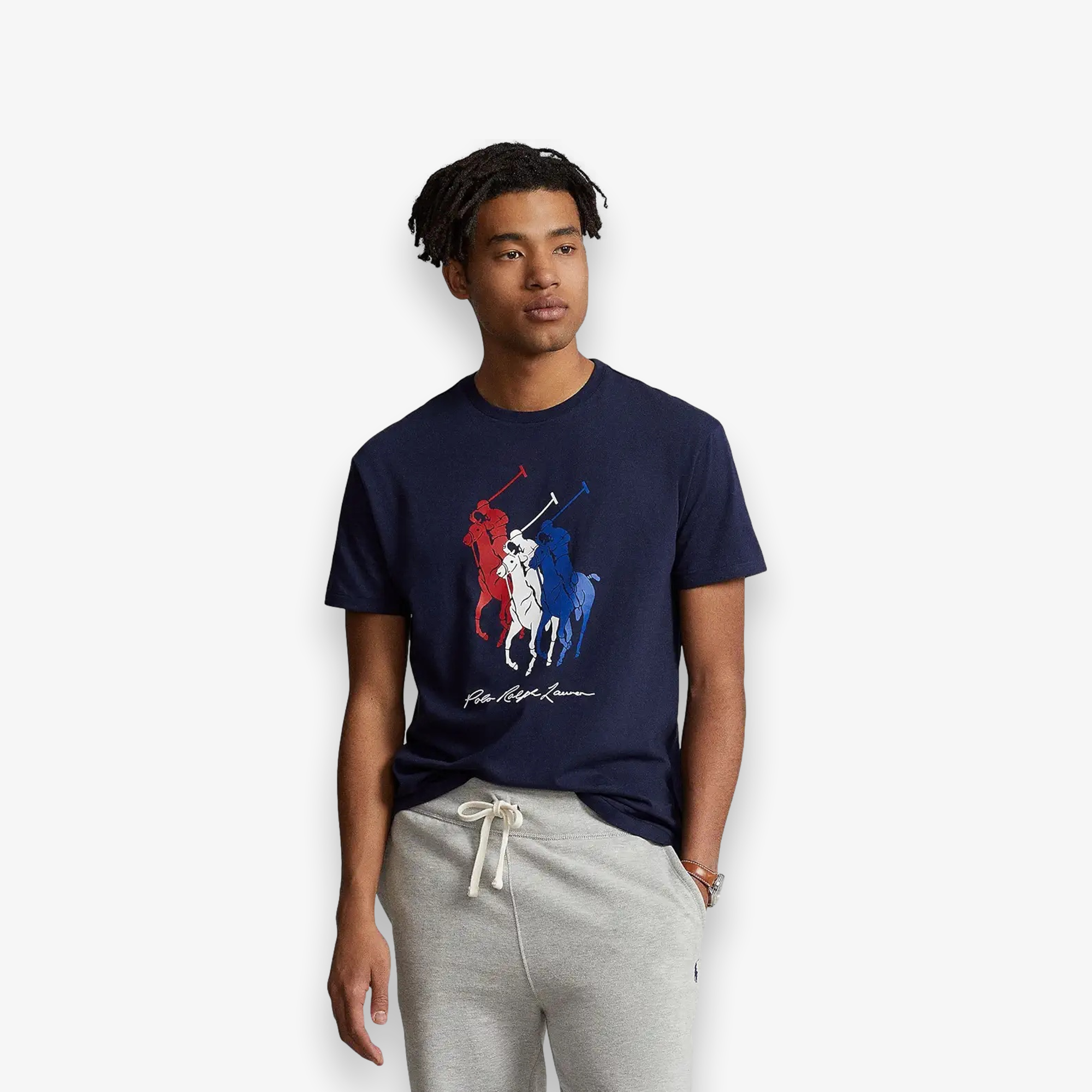 Classic Fit Big Tiple Pony Jersey T-Shirt