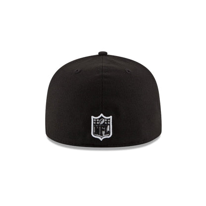 Las Vegas Raiders  Black & White 59Fifty Fitted Hat