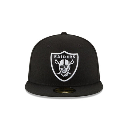 Las Vegas Raiders  Black & White 59Fifty Fitted Hat