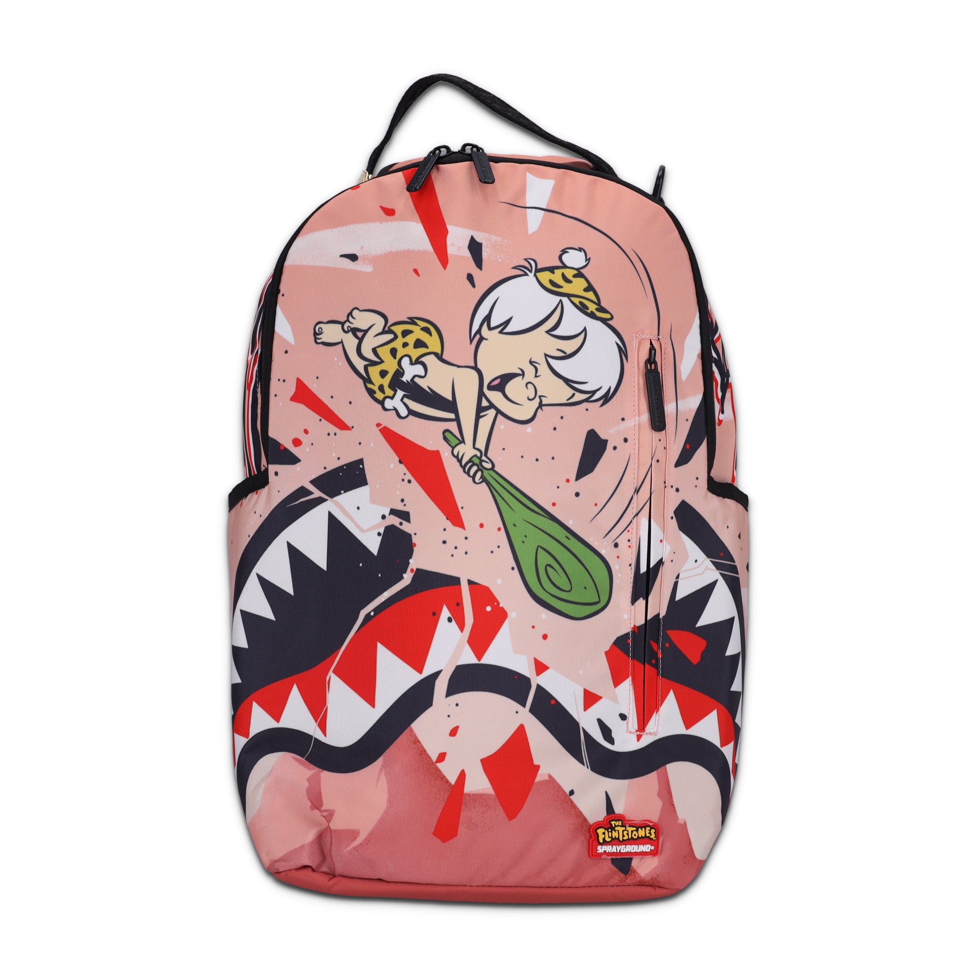 Flinstone Bamm Bamm Destroying Shark Dlxr Backpack