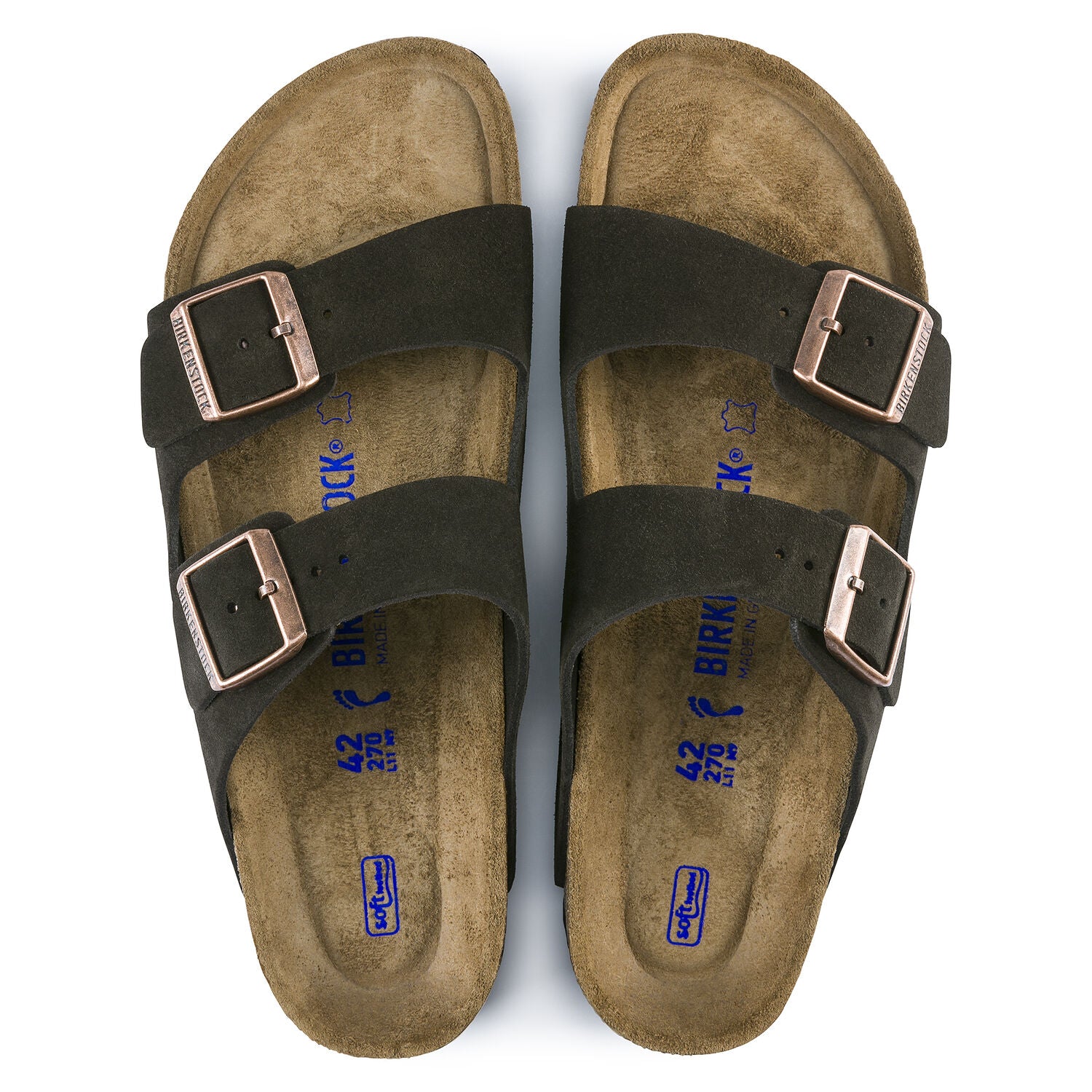 Arizona Soft Footbed Mocha Suede