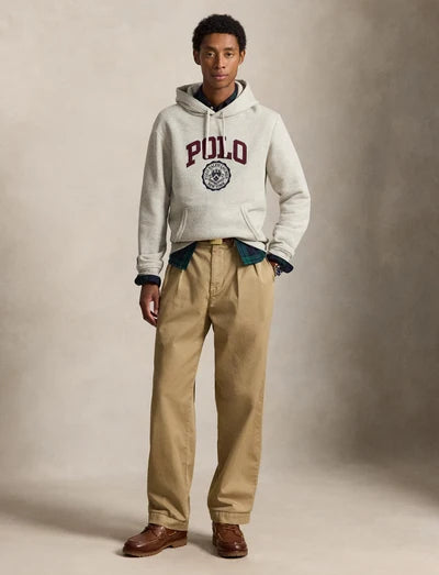 logo fleece hoodie