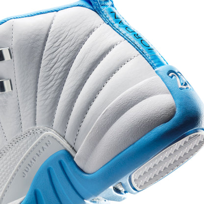Air Jordan 12 Retro White and University Blue GS