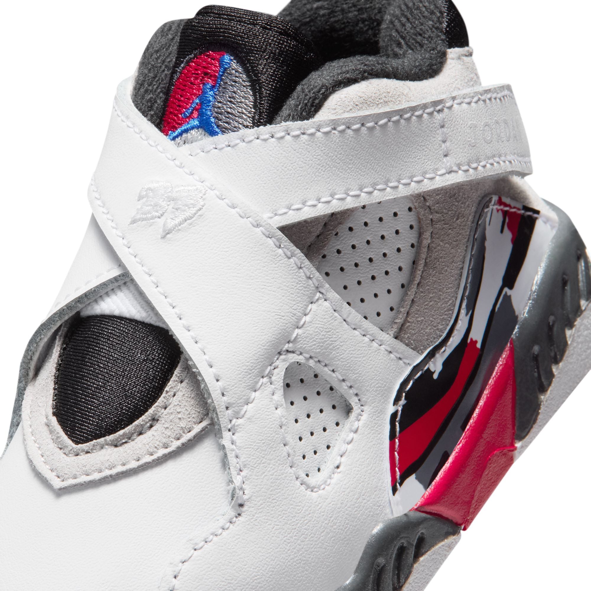 Air Jordan 8 Retro White and True Red TD