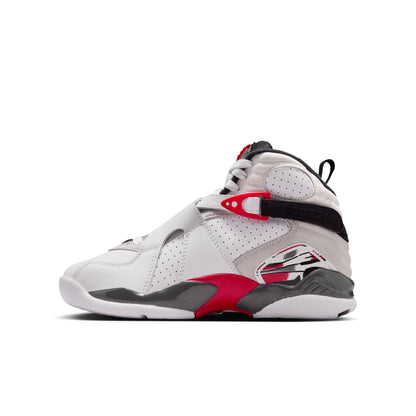 Air Jordan 8 Retro White and True Red GS