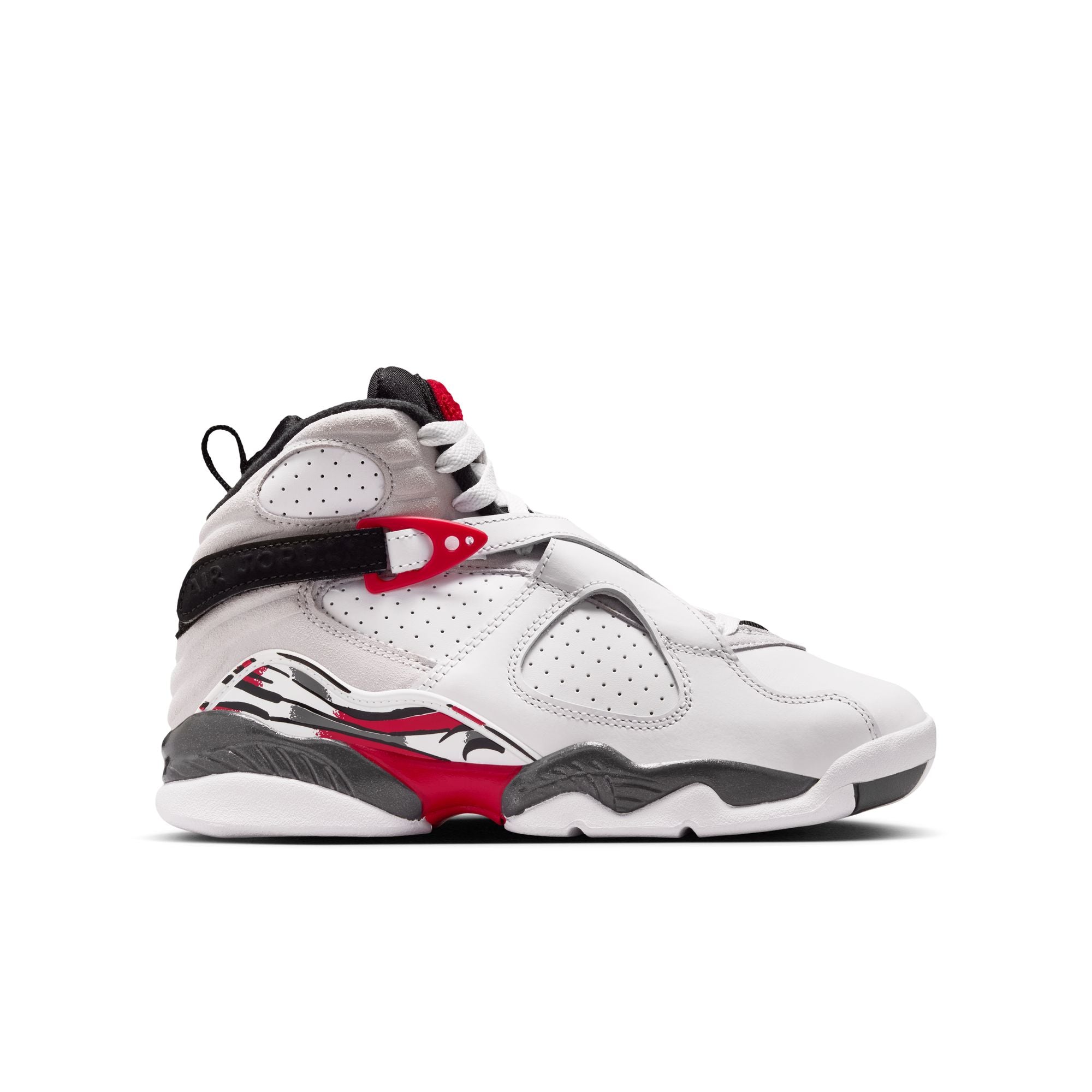 Air Jordan 8 Retro White and True Red GS