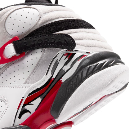 Air Jordan 8 Retro White and True Red GS