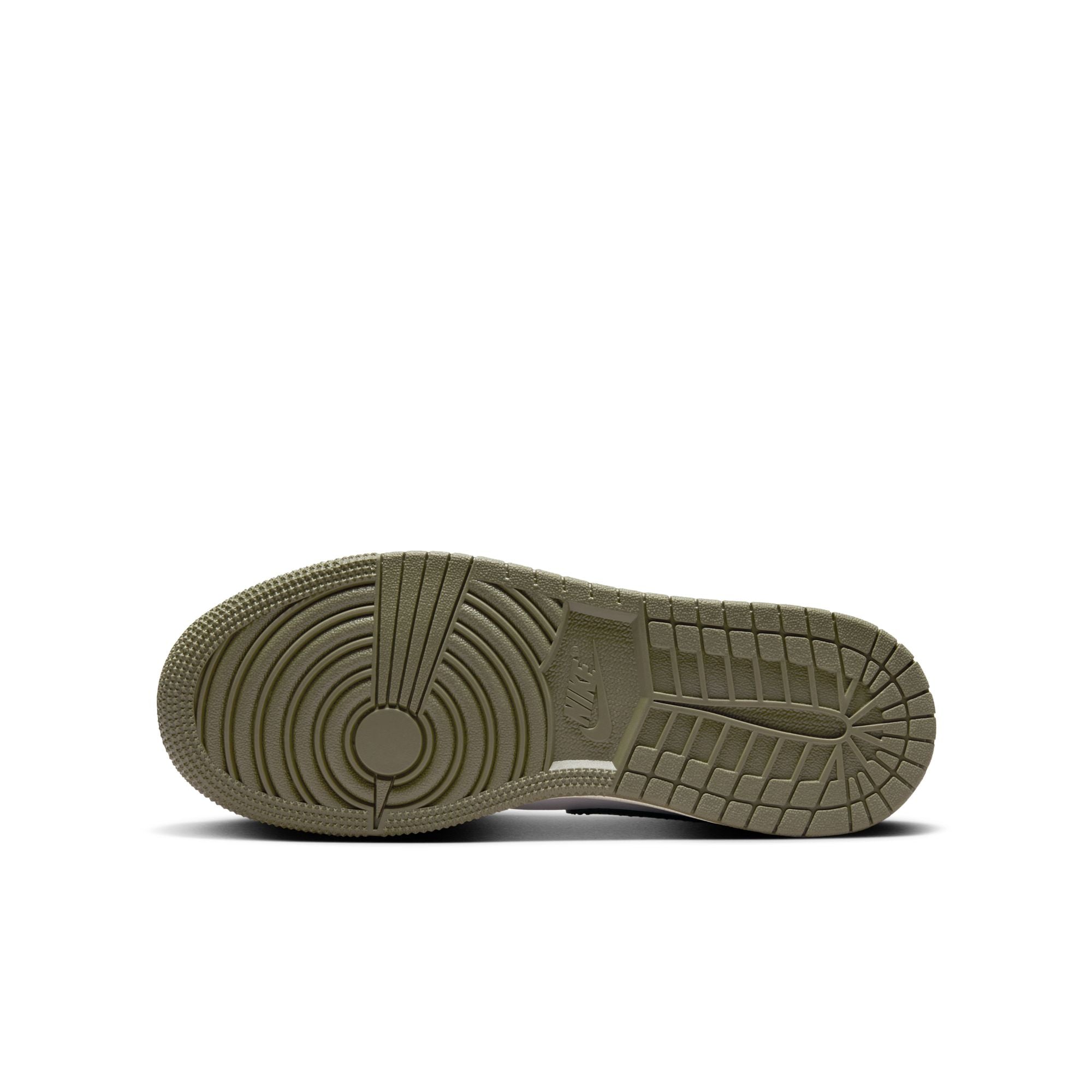 Jordan 1 Low Black Toe Medium Olive GS