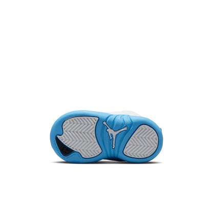 Jordan 12 Retro White and University Blue TD