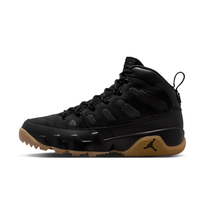 Air Jordan 9 Retro Black and Gum Light Brown Boot