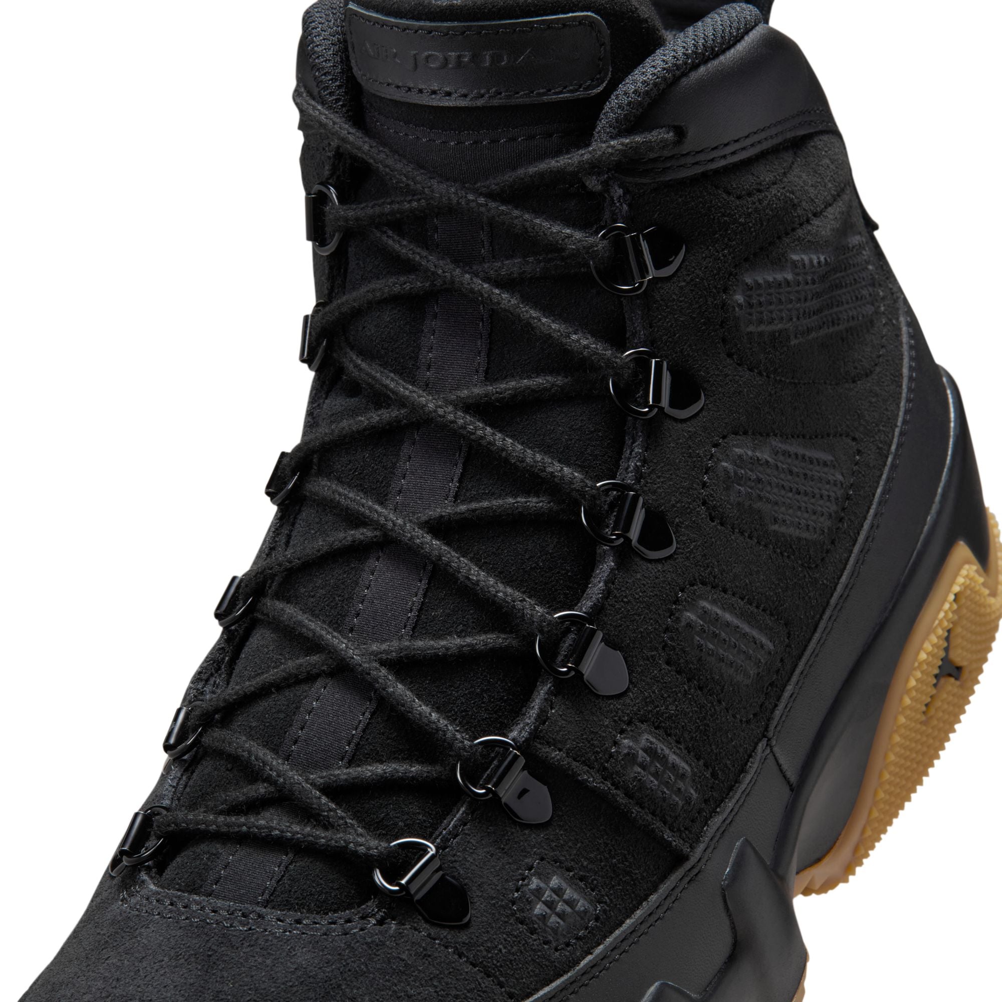 Air Jordan 9 Retro Black and Gum Light Brown Boot