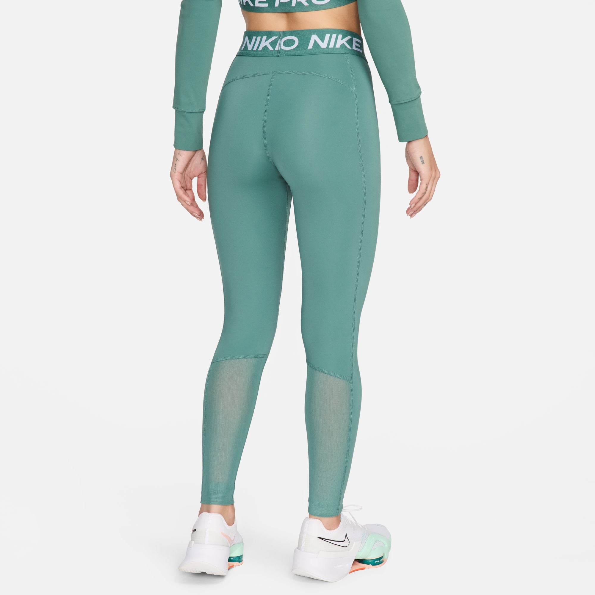 Pro Mid-Rise Mesh-Panelled Leggings