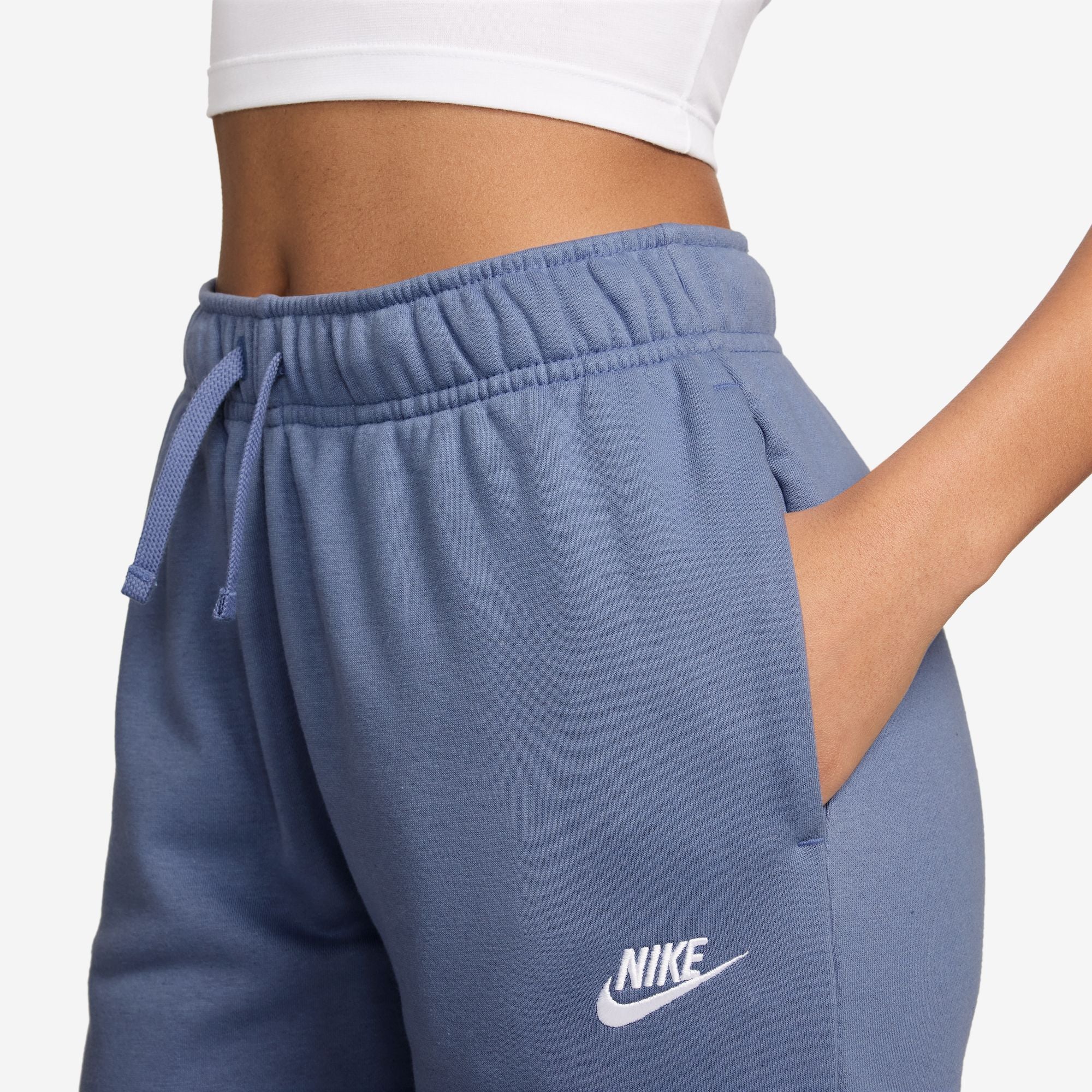 Sportswear Club Fleece Mid-Rise  Blue Joggers