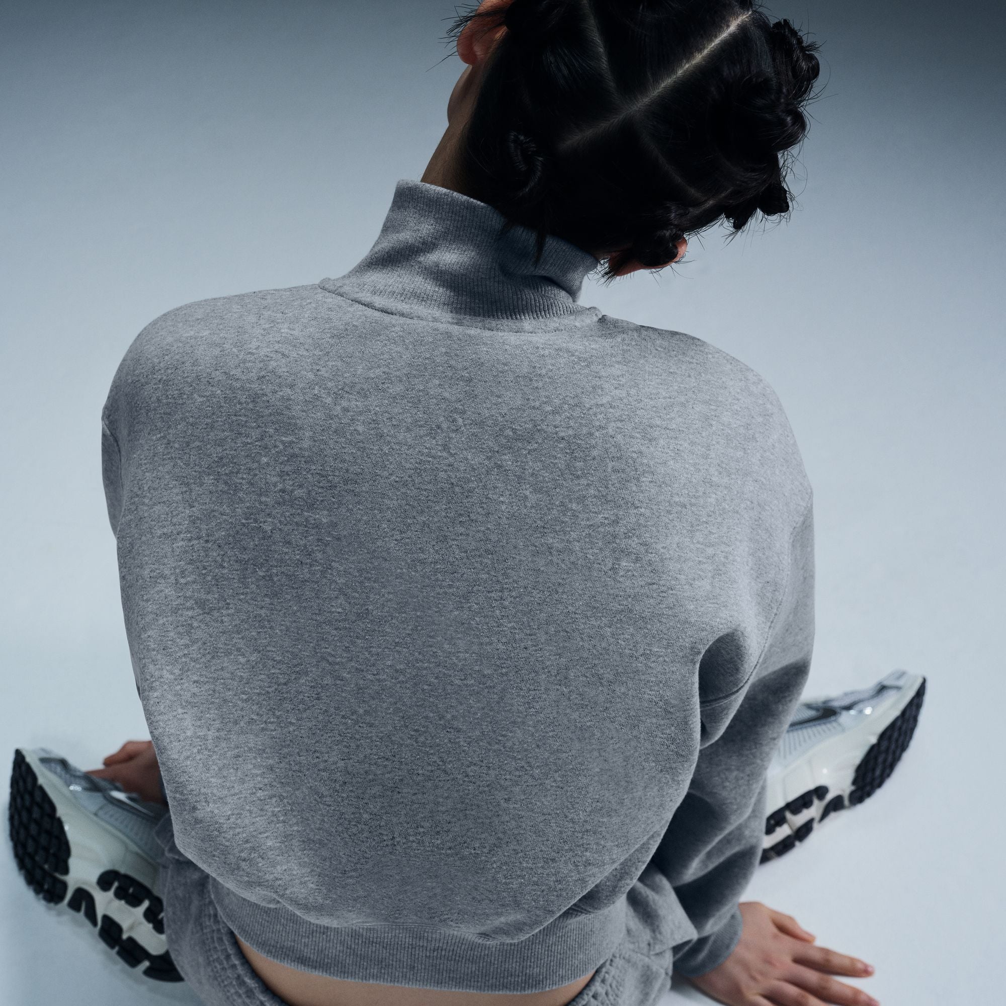 Sportswear Phoenix Fleece Oversized Half-Zip Crop Sweatshirt