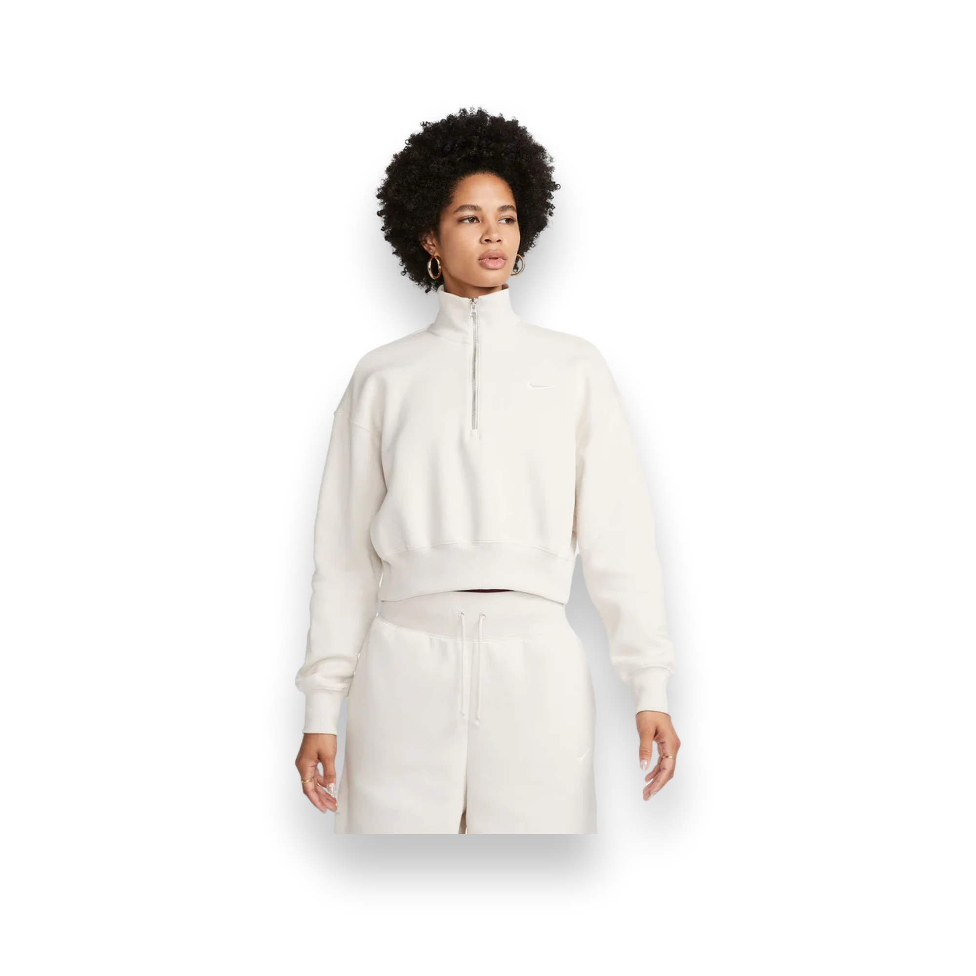 Phoenix Fleece 1/2-Zip Cropped Sweatshirt