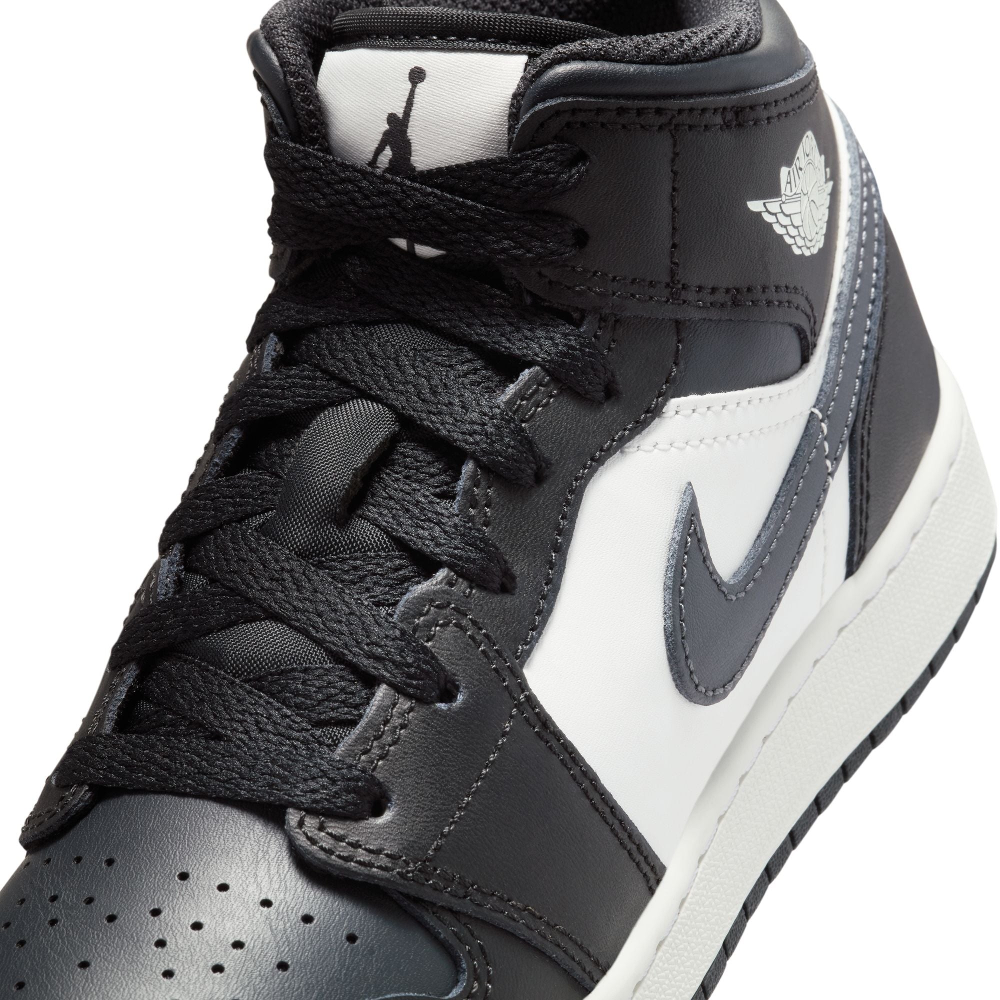 Jordan 1 Mid Off Noir Toe Gs