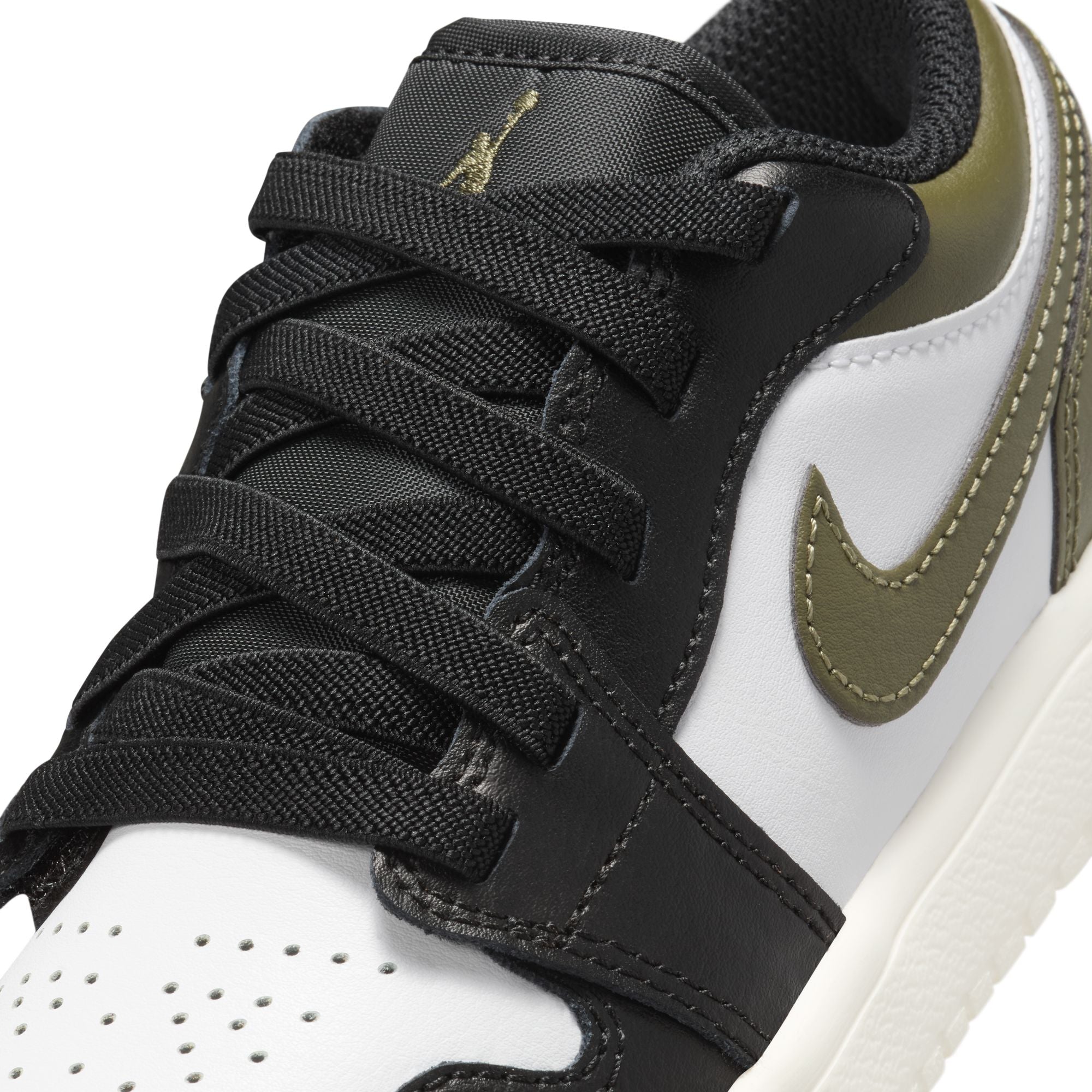 Jordan 1 Low Black Toe Medium Olive PS