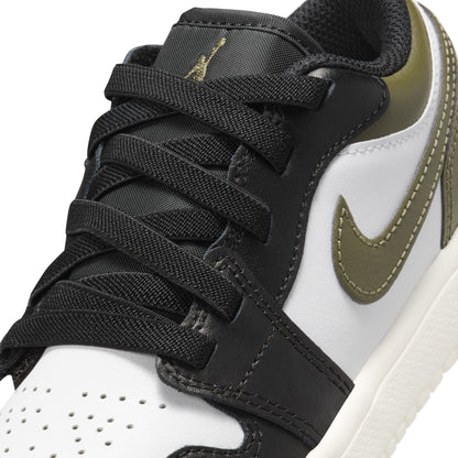 Jordan 1 Low Black Toe Medium Olive PS