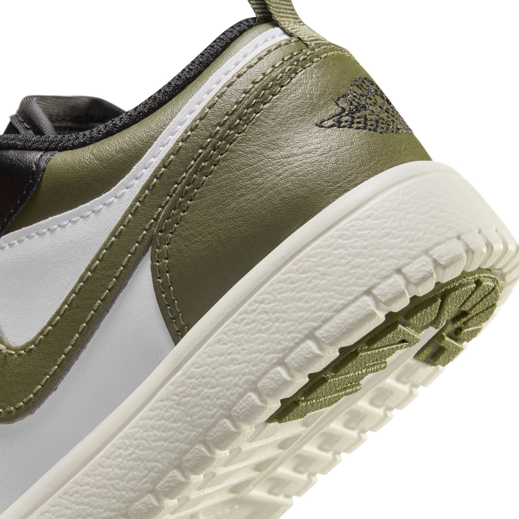 Jordan 1 Low Black Toe Medium Olive PS