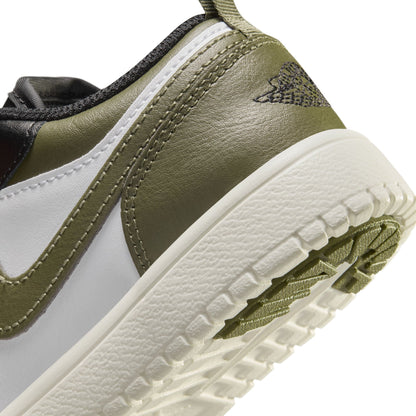 Jordan 1 Low Black Toe Medium Olive PS