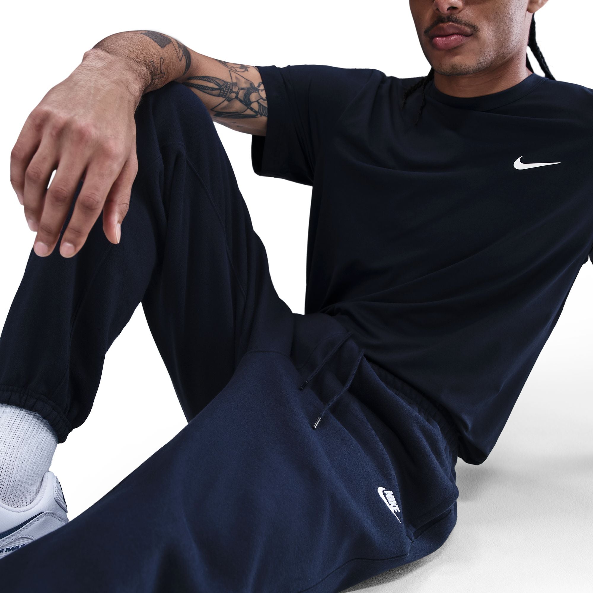 Club Cuffed Brushed Fleece Pants Blue