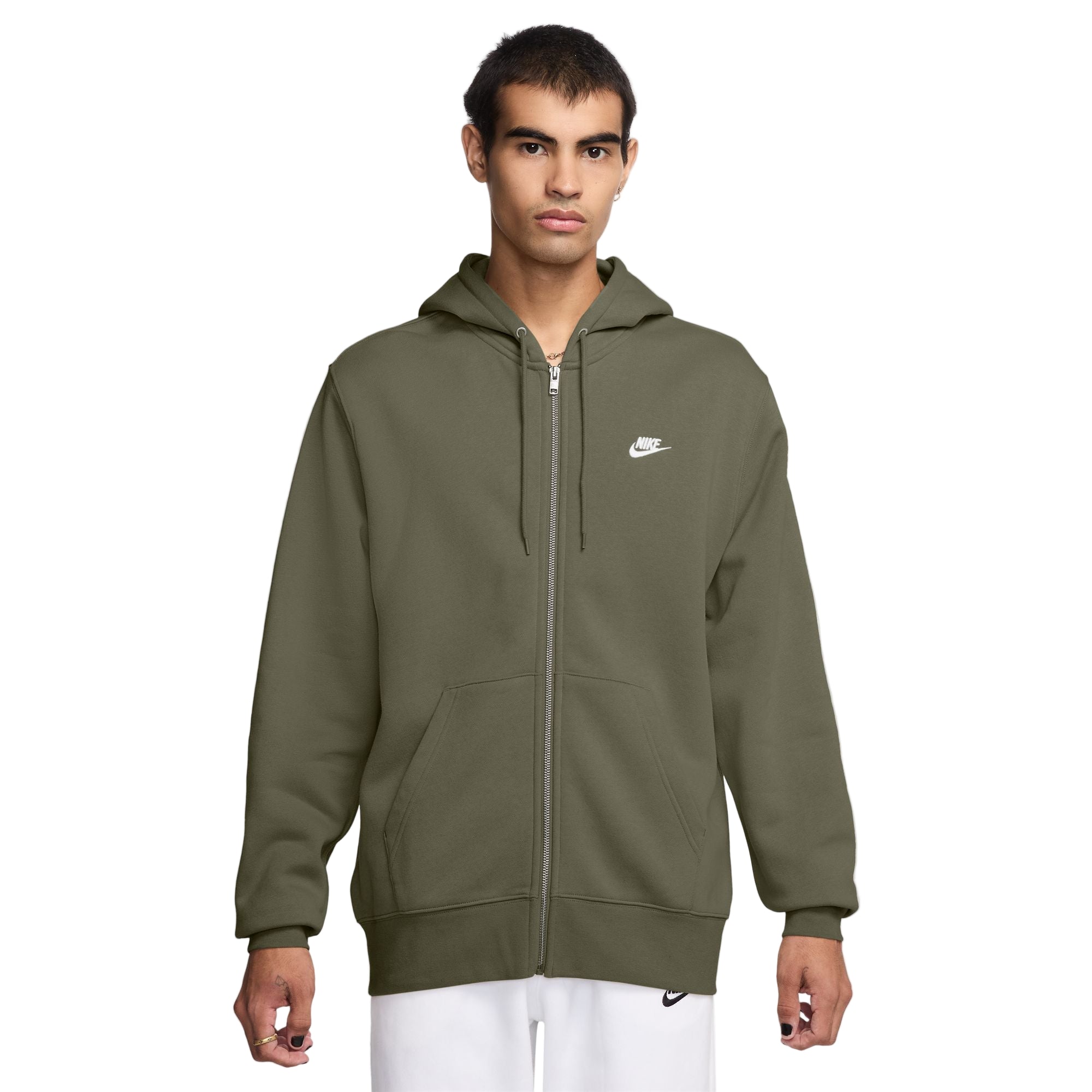 Nsw Club Full Zip Fleece Hoodie Brown