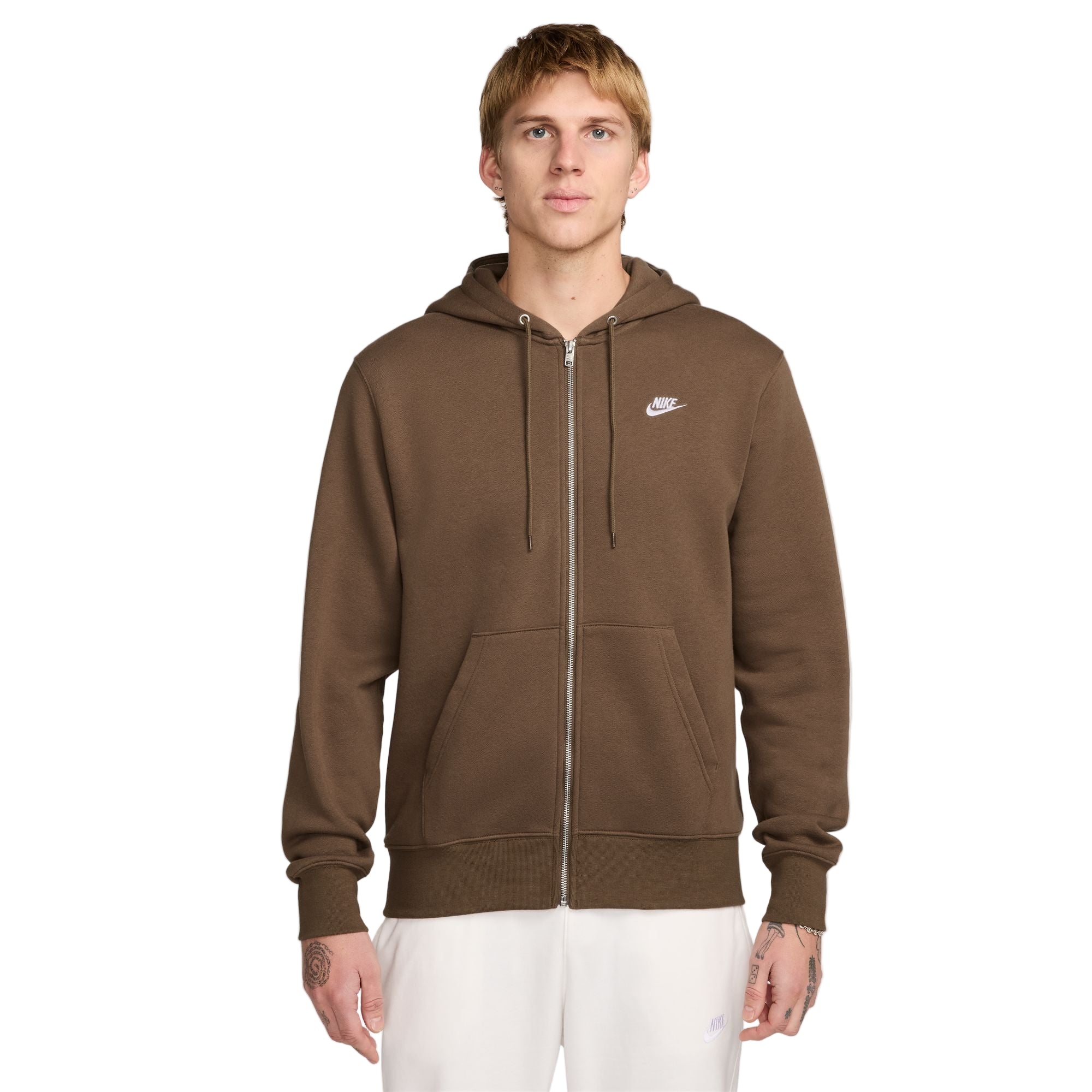 nike brown sportswear club sweatshirt