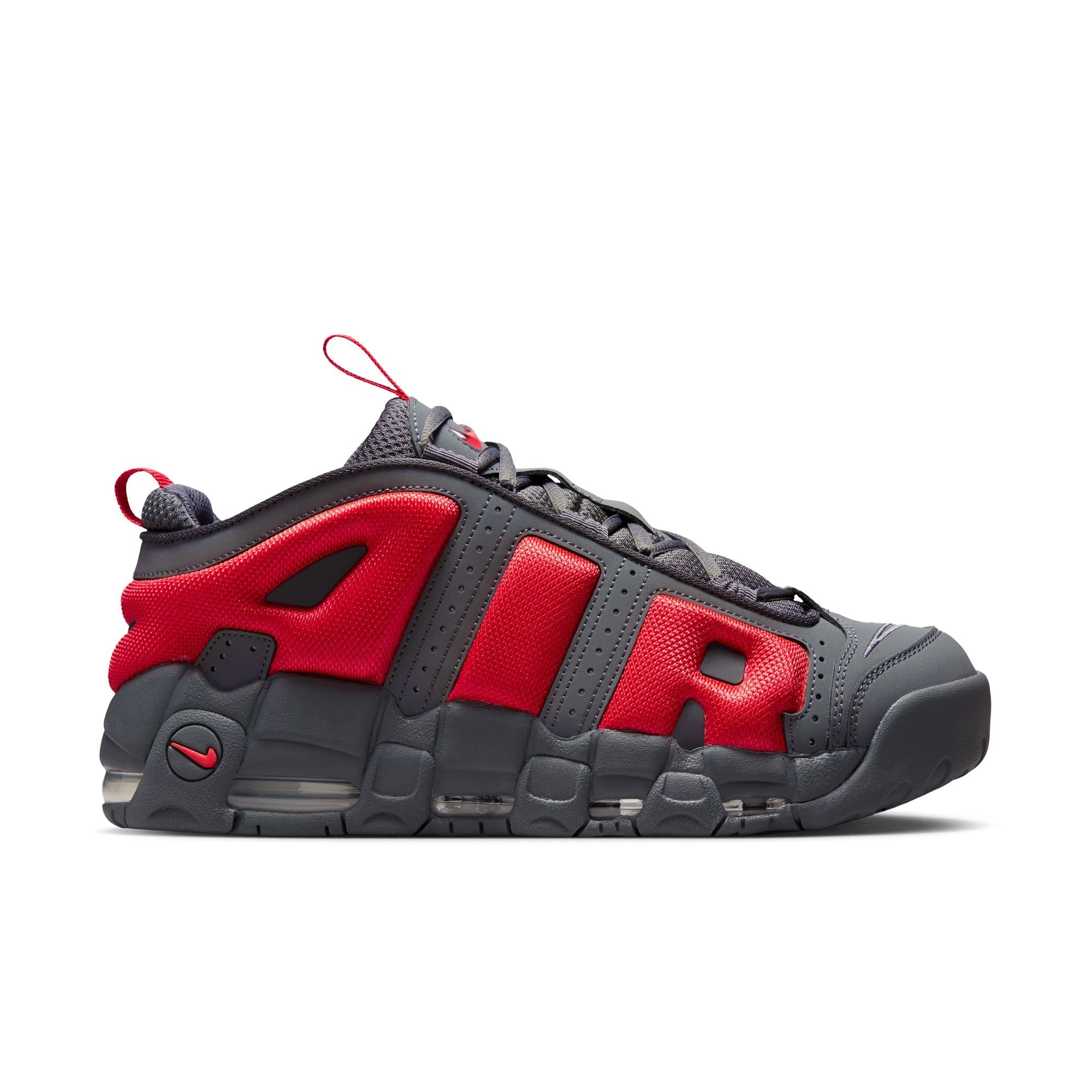Air More Uptempo Low "Dark Grey & Light Crimson"