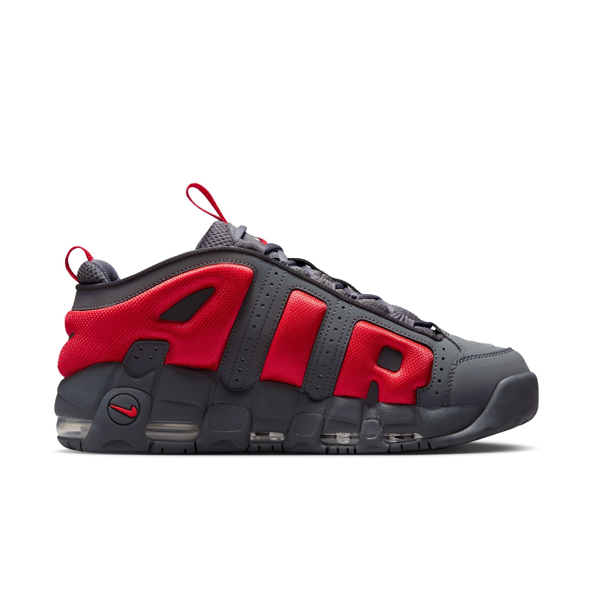 Air More Uptempo Low "Dark Grey & Light Crimson"
