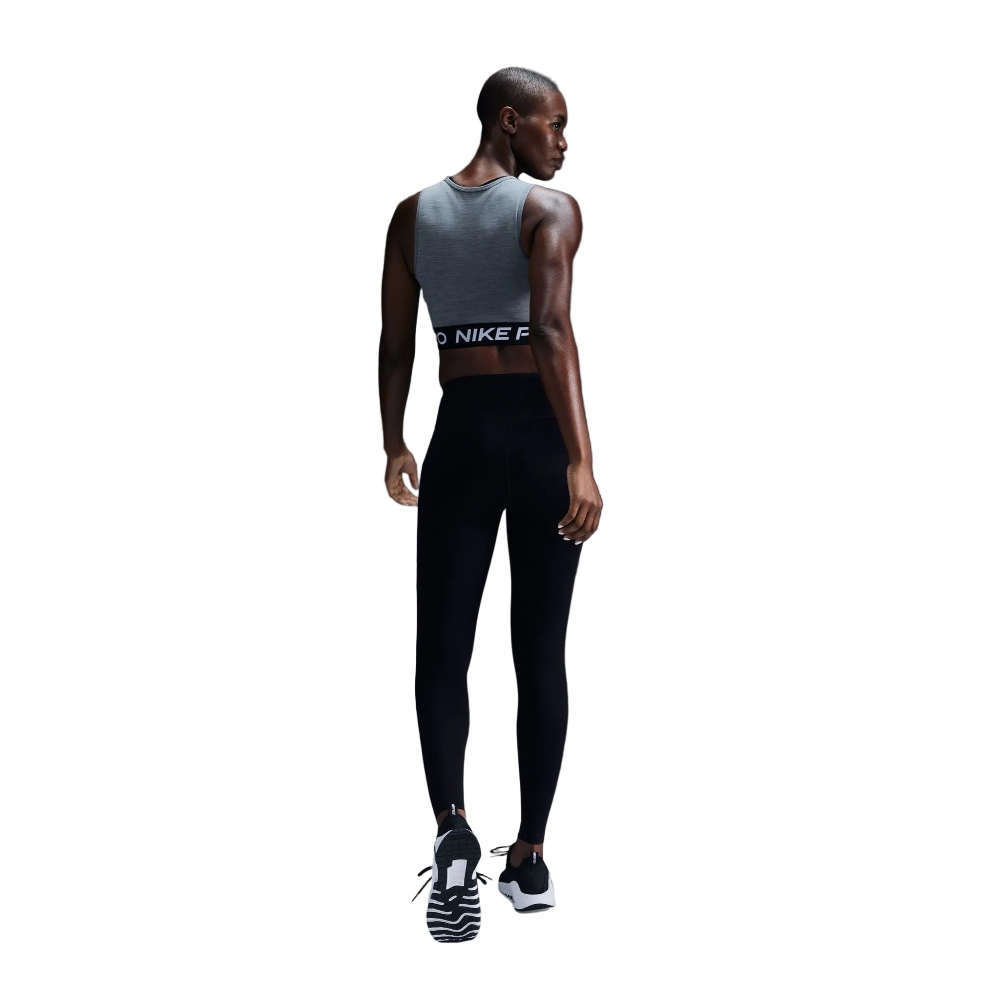 Pro Dri-Fit Cropped Gray Tank Top