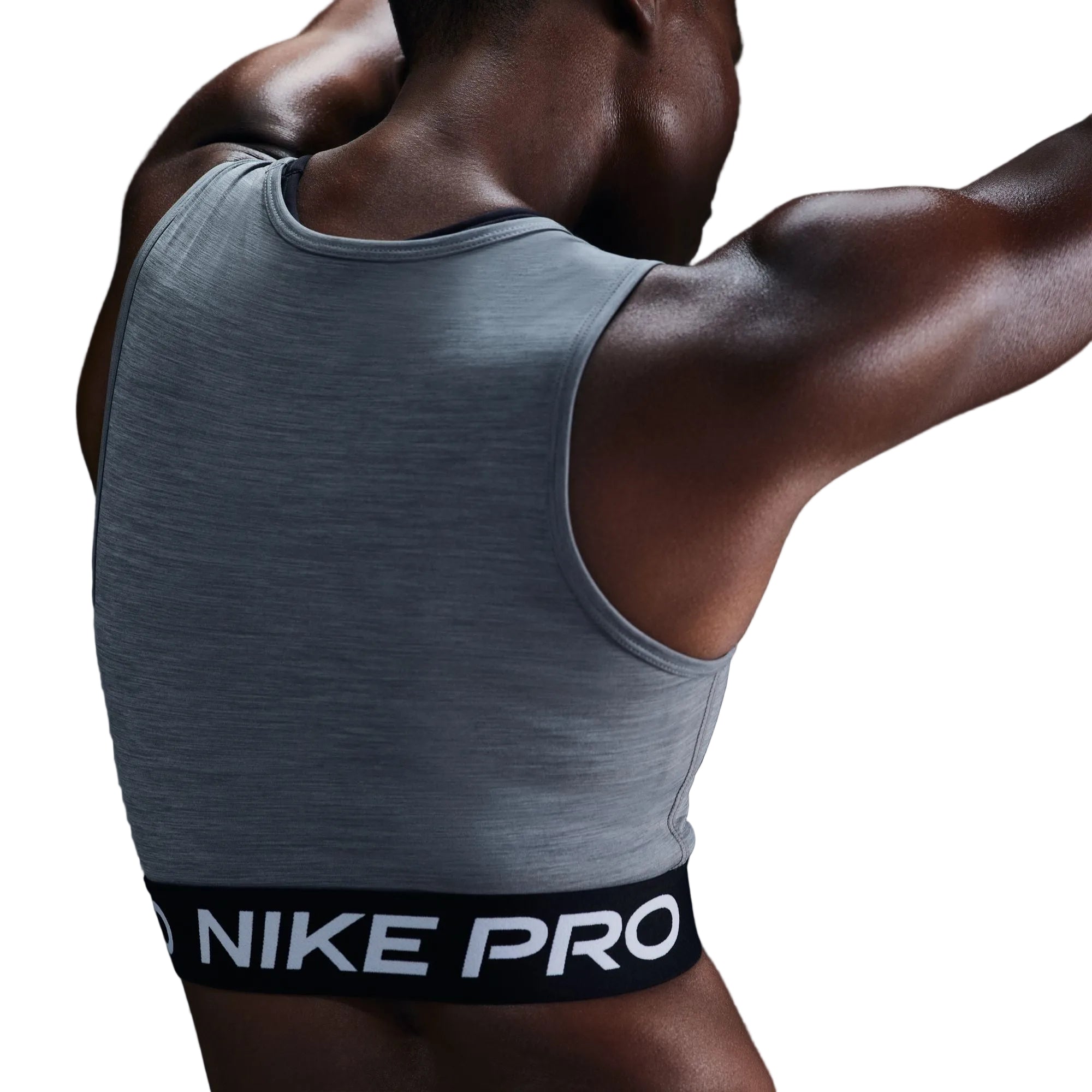 Pro Dri-Fit Cropped Gray Tank Top