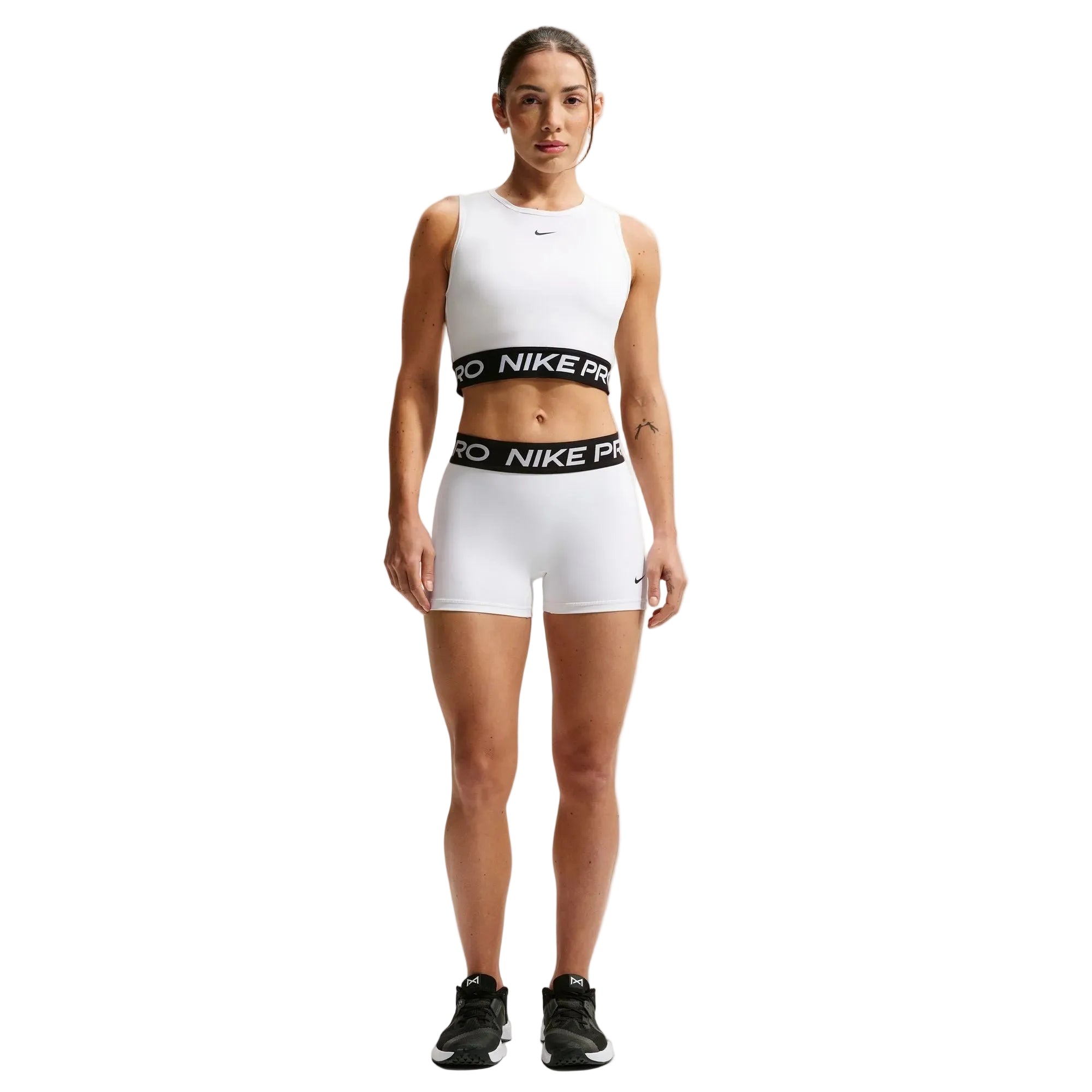 Pro Dri-Fit Cropped White Tank Top