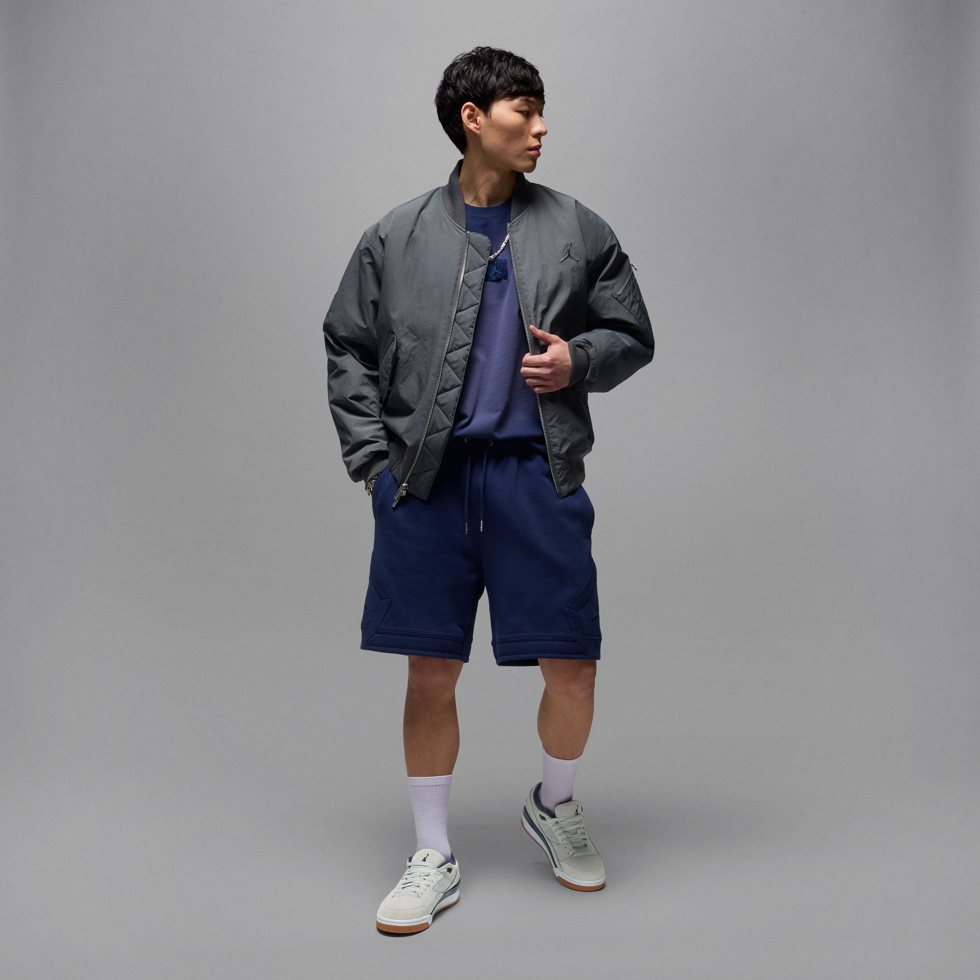 Jordan Flight Court Neutral Grey White Gum Light