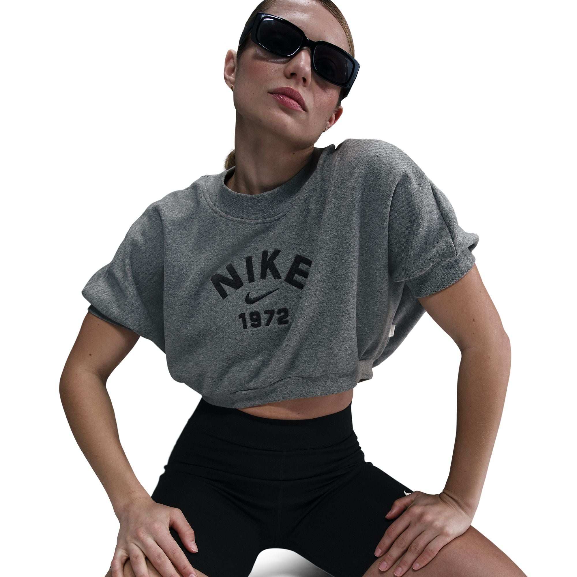 Crop French Terry Tee