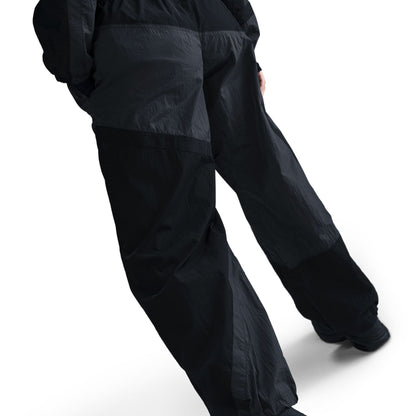 Mid-Rise Loose Woven Open-Hem Pants