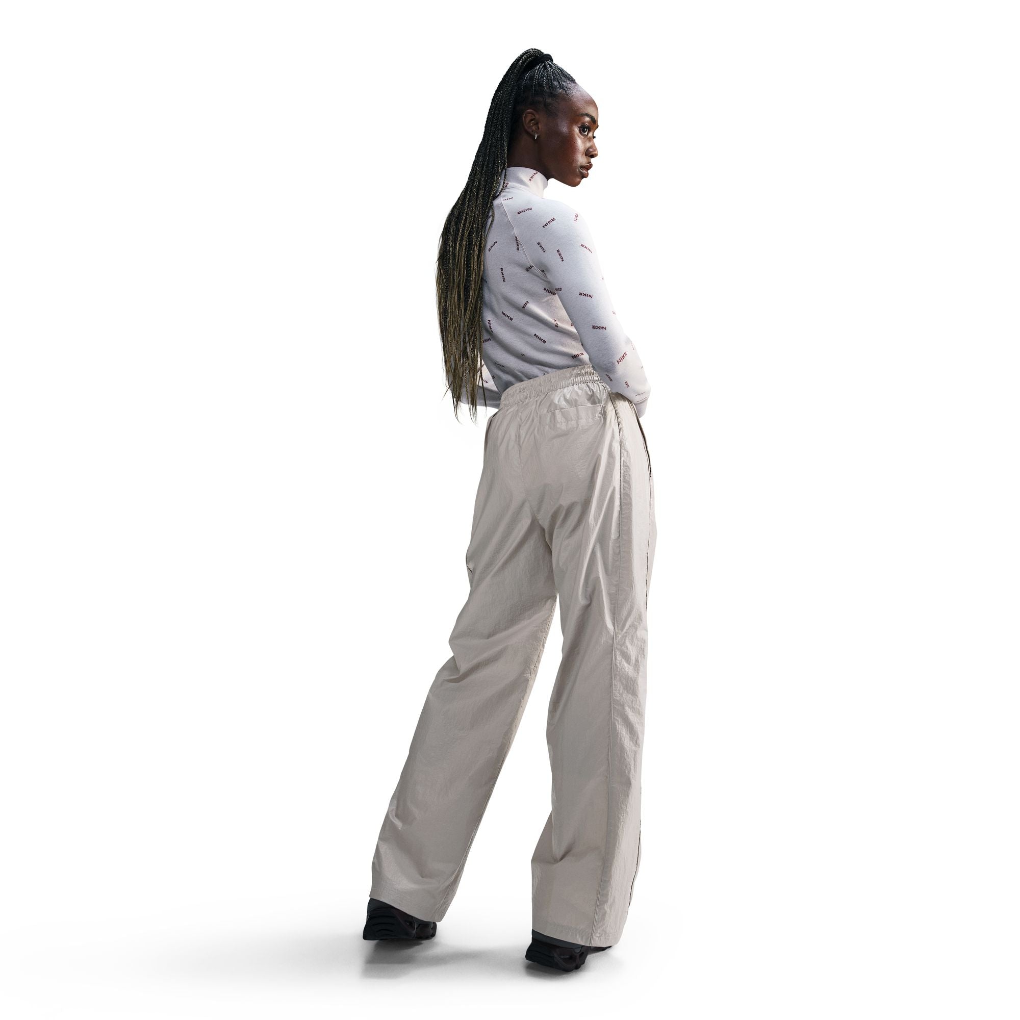 Windrunner Woven High-Waisted Open-Hem Pants