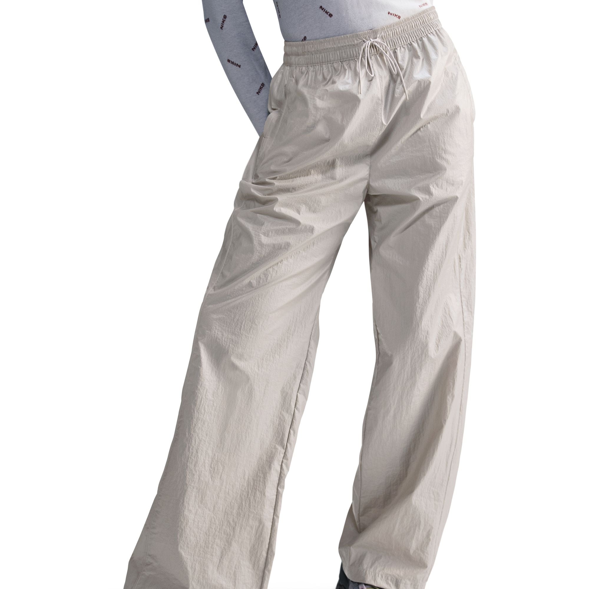 Windrunner Woven High-Waisted Open-Hem Pants