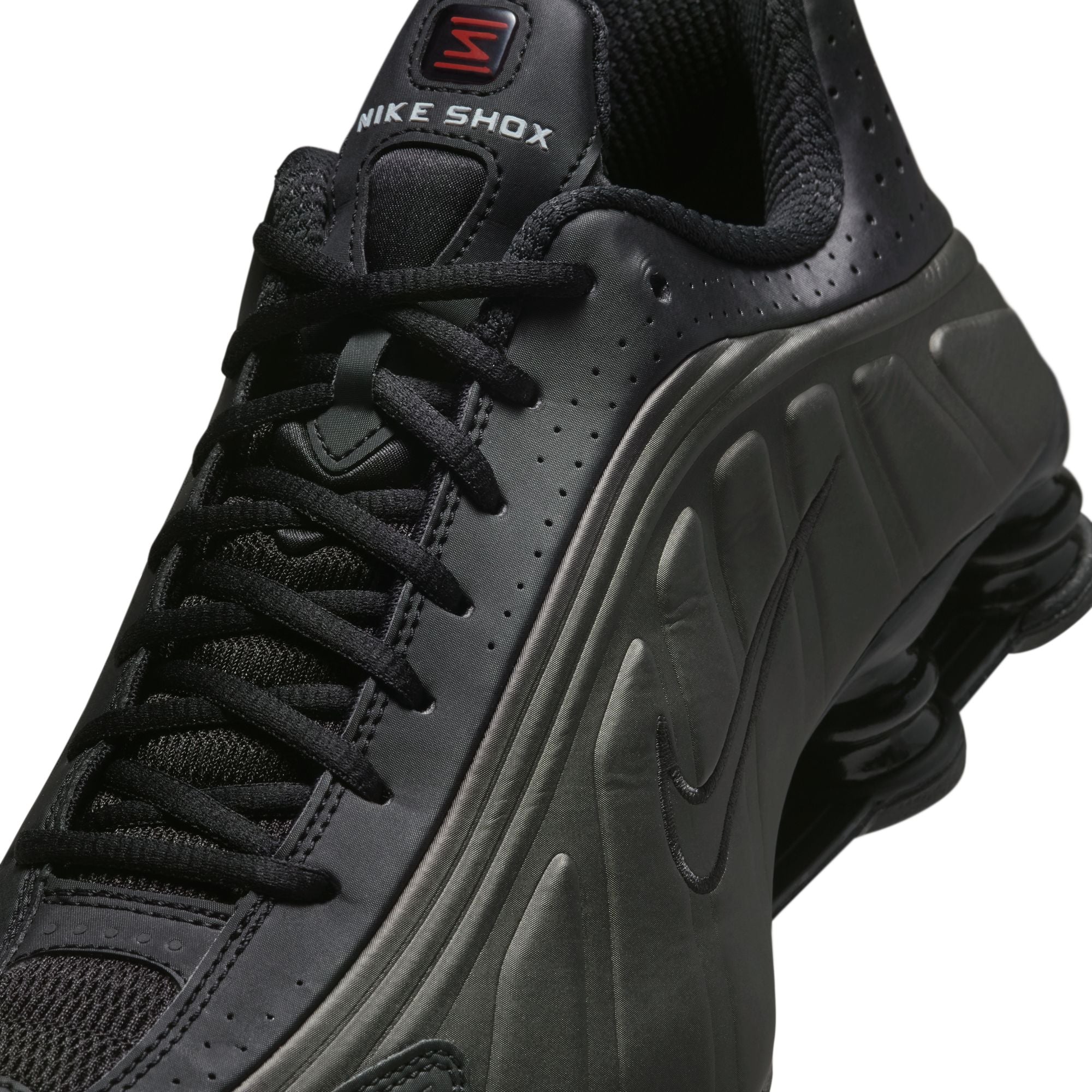 Shox R4 Black Bright Crimson
