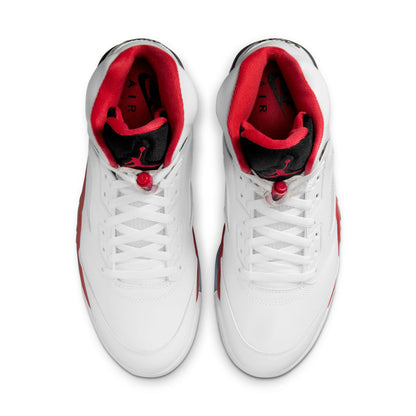 Air Jordan 5 Retro Fire Red Black Tongue