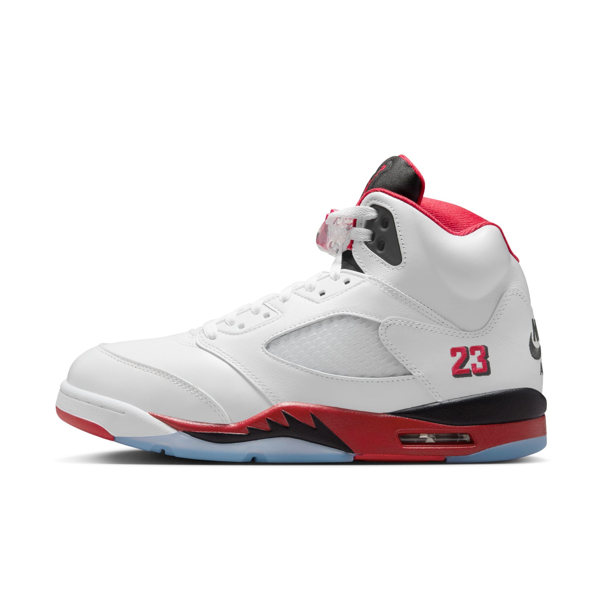 Air Jordan 5 Retro Fire Red Black Tongue