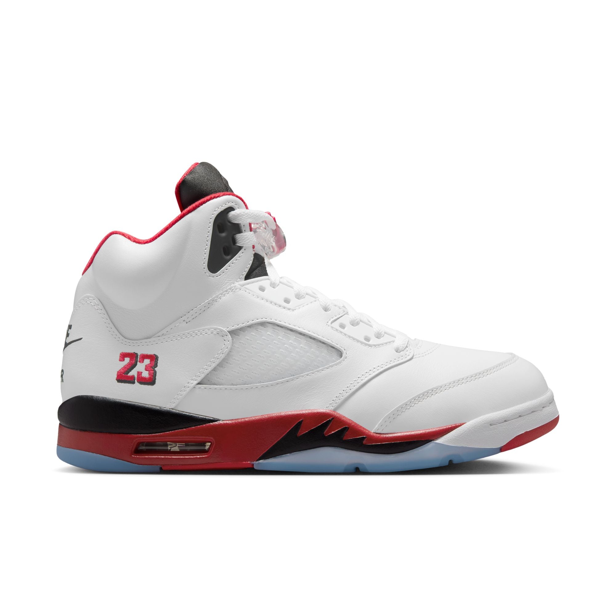 Air Jordan 5 Retro Fire Red Black Tongue