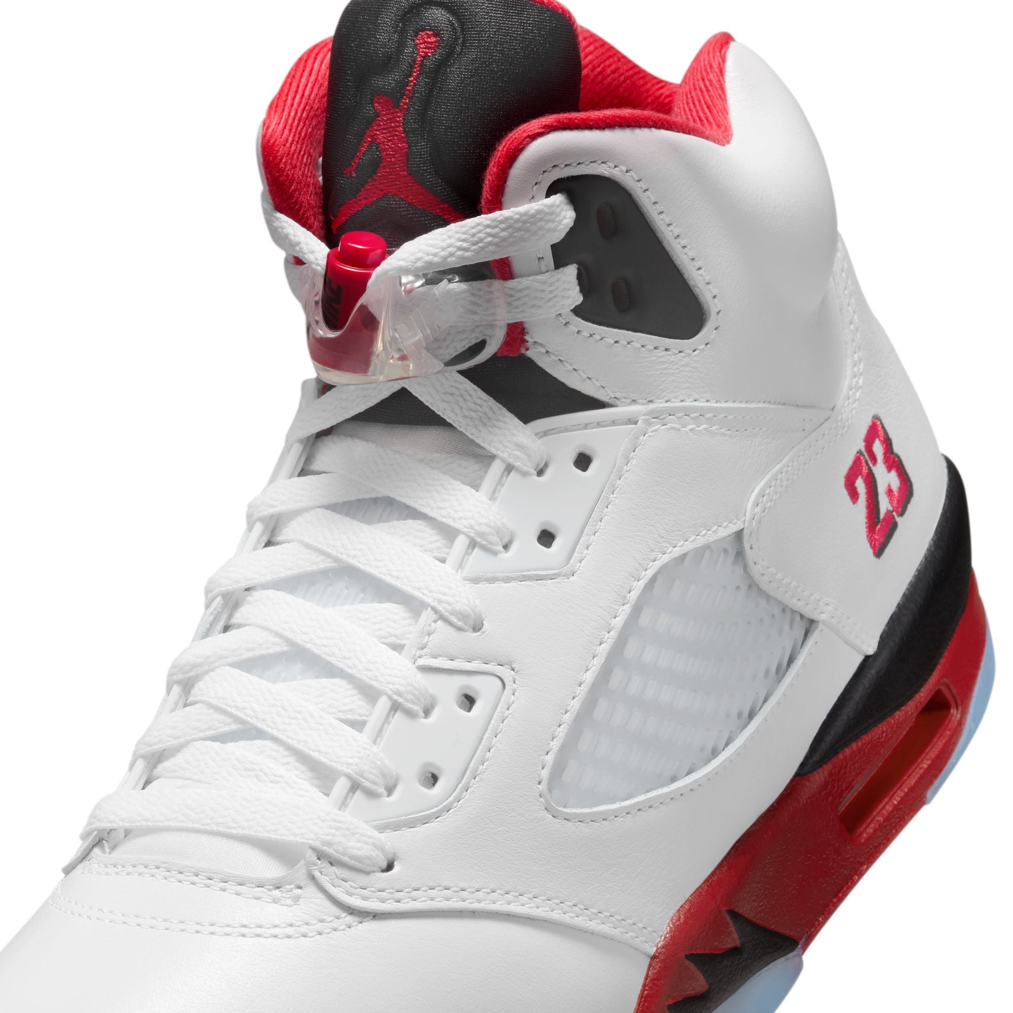 Air Jordan 5 Retro Fire Red Black Tongue