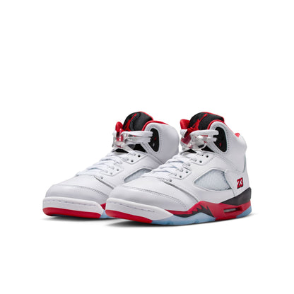 Jordan 5 Retro Fire Red Black Tongue GS