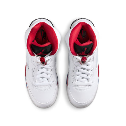 Jordan 5 Retro Fire Red Black Tongue GS