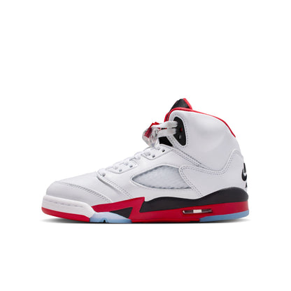 Jordan 5 Retro Fire Red Black Tongue GS