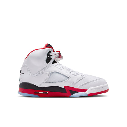 Jordan 5 Retro Fire Red Black Tongue GS
