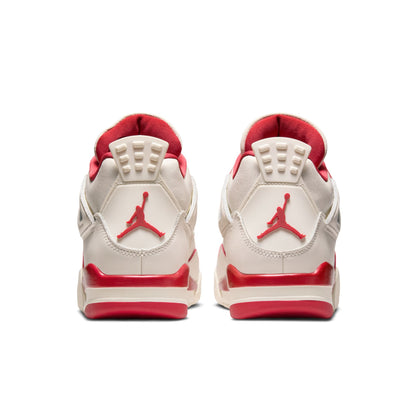 Air Jordan 4 Pale Ivory and Tough Red